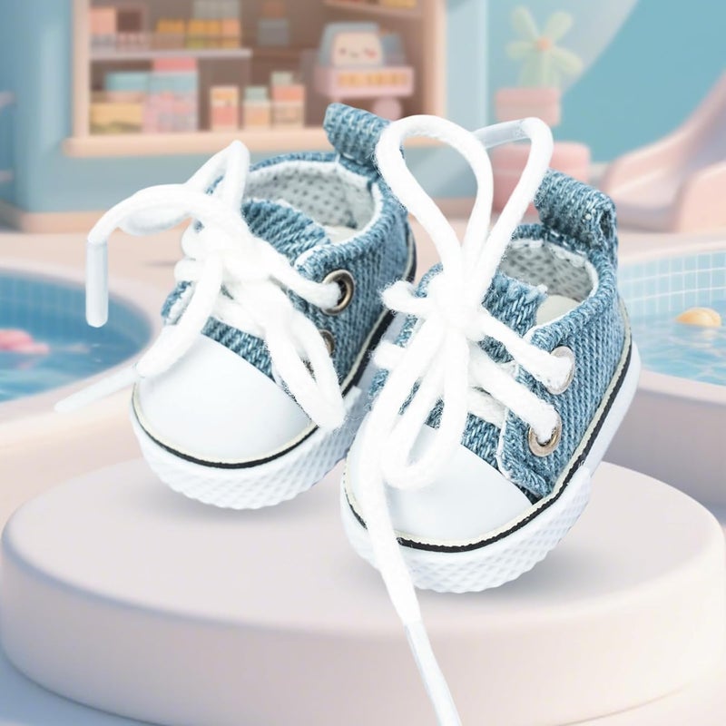 KIYEREE Store Shoes for Lububu(NO Doll),2025 Mini Shoes for Lububu Doll Accessories,Doll Shoes for Lububu Dress Up,Accessories for Lububu(Blue) - Image 2